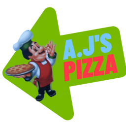 A.J Pizza  logo.
